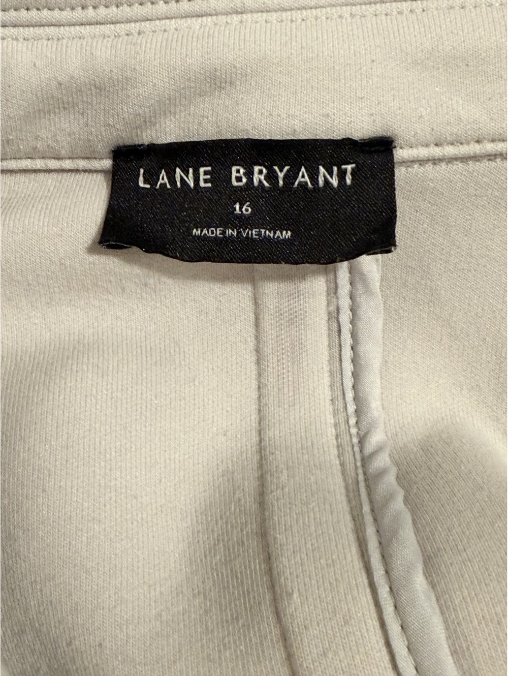 Lane Bryant Women's Cream Double-Breasted Coat Size 16 - Picture 4 of 6